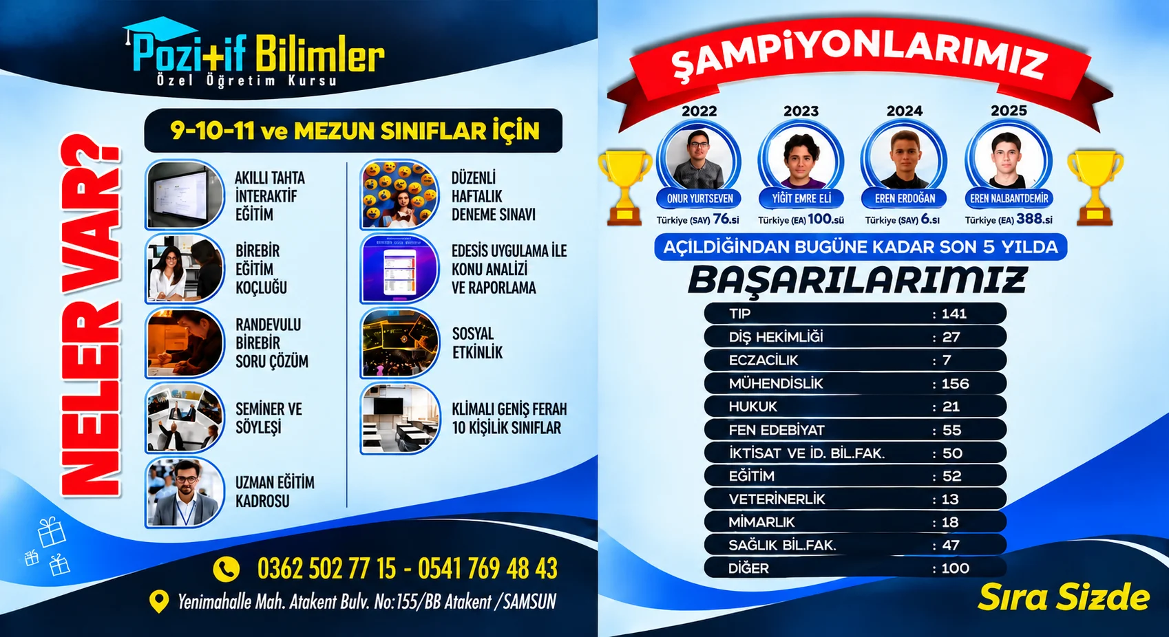 Pozitif Bilimler manşet reklam