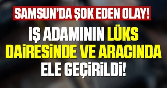 Samsun'da iş adamı 24 adet tabanca ve 6 bin 950 mermiyle yakalandı