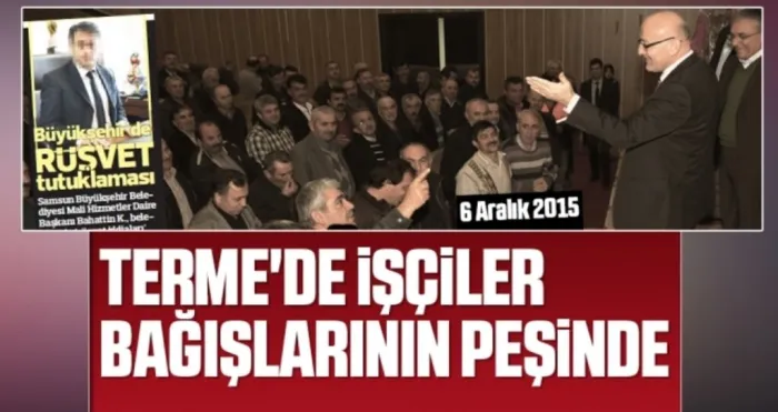 Terme'de İşçiler Bağışlarının Peşinde