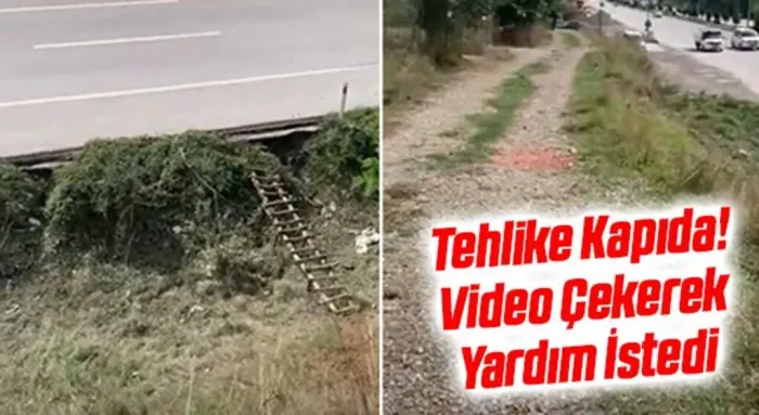 Tehlike Kapıda! Video Çekerek Yardım İstedi