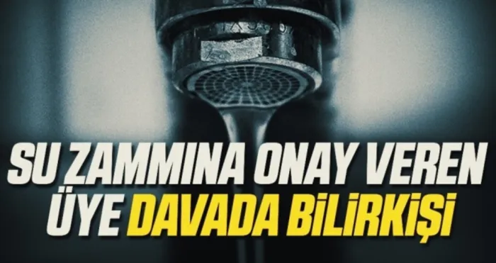 Samsun'da Su Zammına Onay Veren Üye Davada Bilirkişi