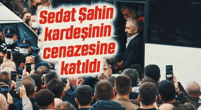 Yeraltı dünyasının ünlü ismi Sedat Şahin kardeşinin cenazesine katıldı
