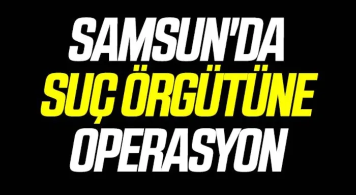 Samsun'da suç örgütüne operasyon: 6 gözaltı