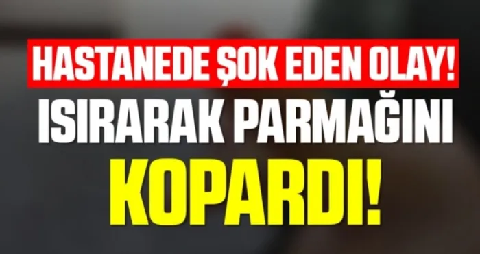 Samsun'da Hastanede Şok Eden Olay! Güvenlik Görevlisinin Isırarak Parmağını Kopardı