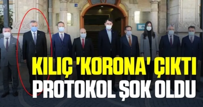 Başkan Kılıç 'korona' çıktı protokol şok oldu