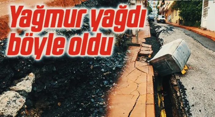 Samsun'da Yağmur Yağdı Böyle Oldu!