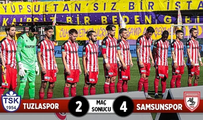Tuzlaspor: 2 Samsunspor: 4 (Maç Sonucu)