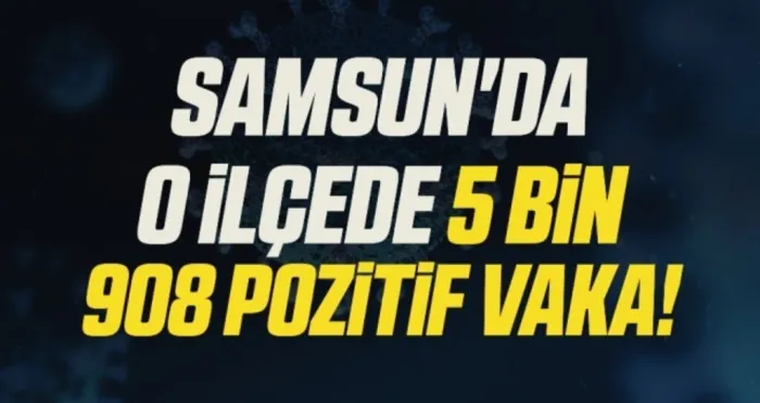 Samsun'da O İlçede 5 Bin 908 Pozitif Vaka!