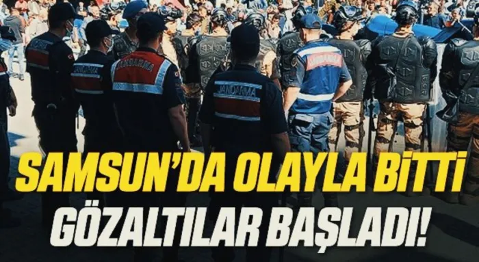 Samsun Vezirköprü'de Olaylar Bitti Gözaltılar Başladı