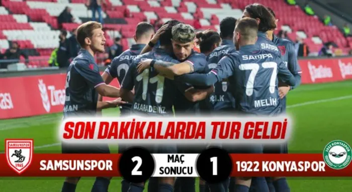 Yılport Samsunspor: 2 1922 Konyaspor: 1 (Maç Sonucu)