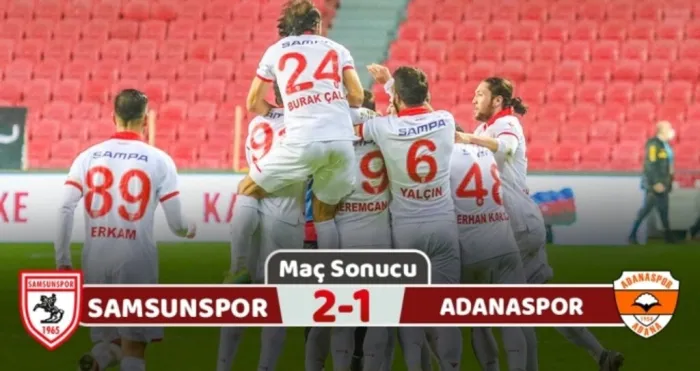 Yılport Samsunspor: 2 Adanaspor: 1 (Maç sonucu)
