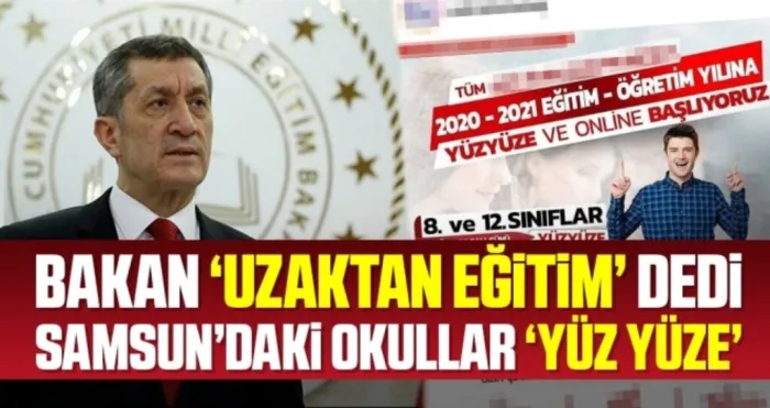 Uzaktan Eğitim Değil 'Yüz Yüze'