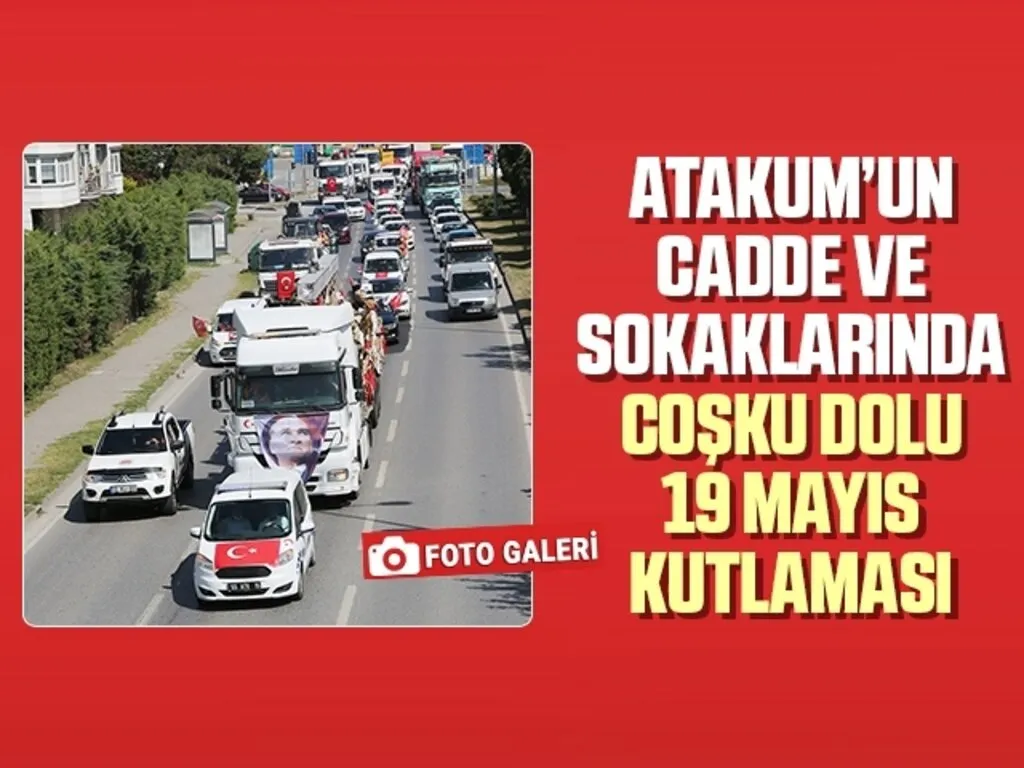 Atakum’un Cadde ve Sokaklarında Coşku Dolu 19 Mayıs Kutlaması