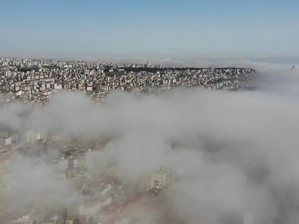 Samsun'da sis güzelliği