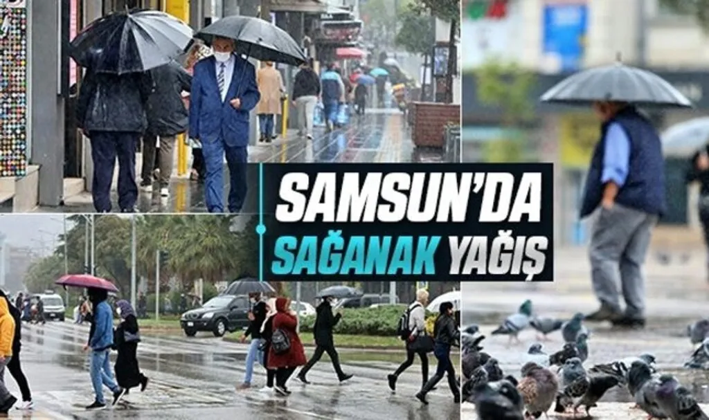 Samsun'da Sağanak Yağış