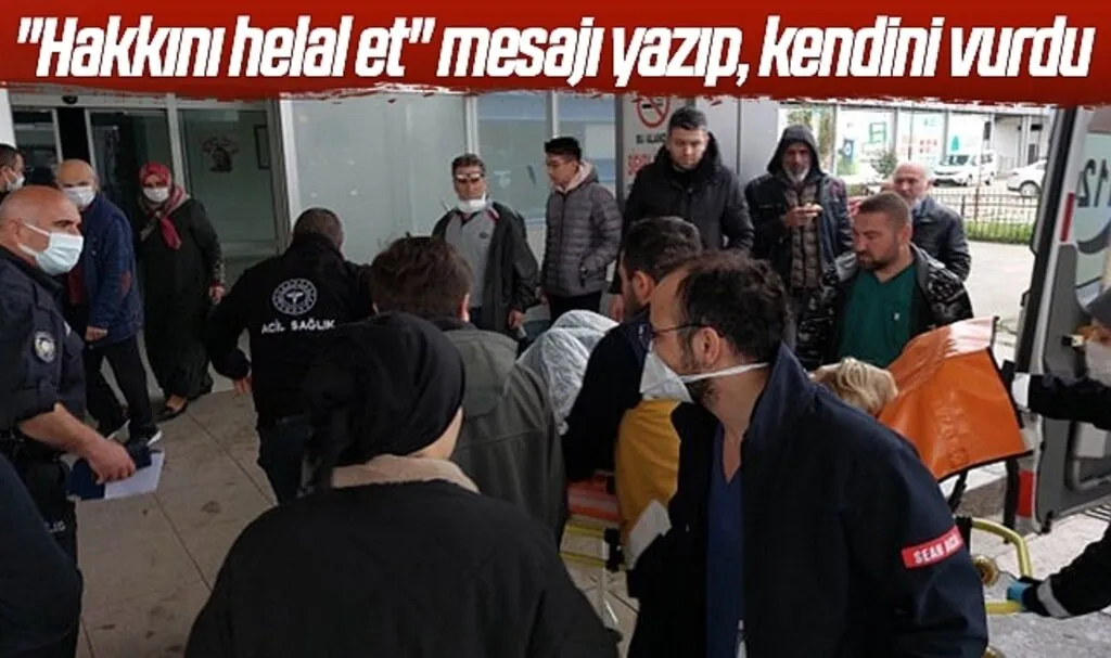 Tartıştığı sevgilisine "Hakkını helal et" mesajı yazıp, kendini vurdu