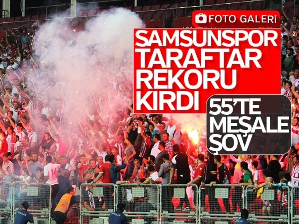 SAMSUNSPOR TARAFTAR REKORU KIRDI