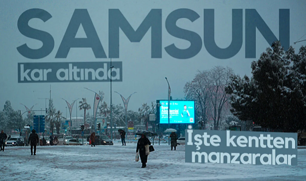 Samsun Kar Altında! İşte Kentten Manzaralar...