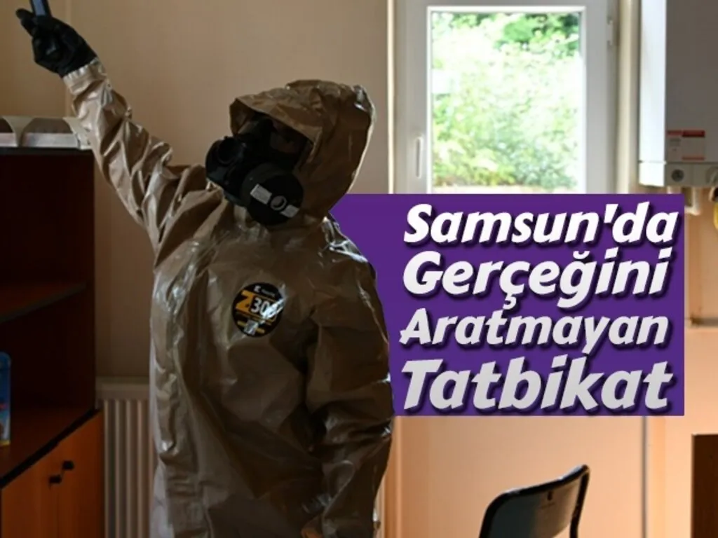 Samsun'da Gerçeğini Aratmayan Tatbikat