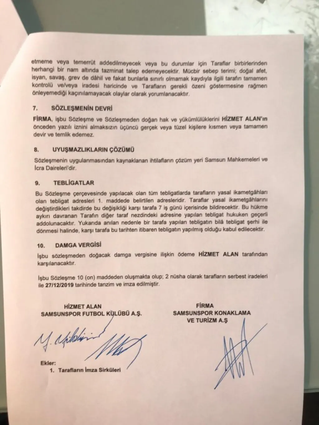 Samsunspor Haber | Protokolde mutabakata varıldı, imzalar atıldı işte o maddeler - Resim 3