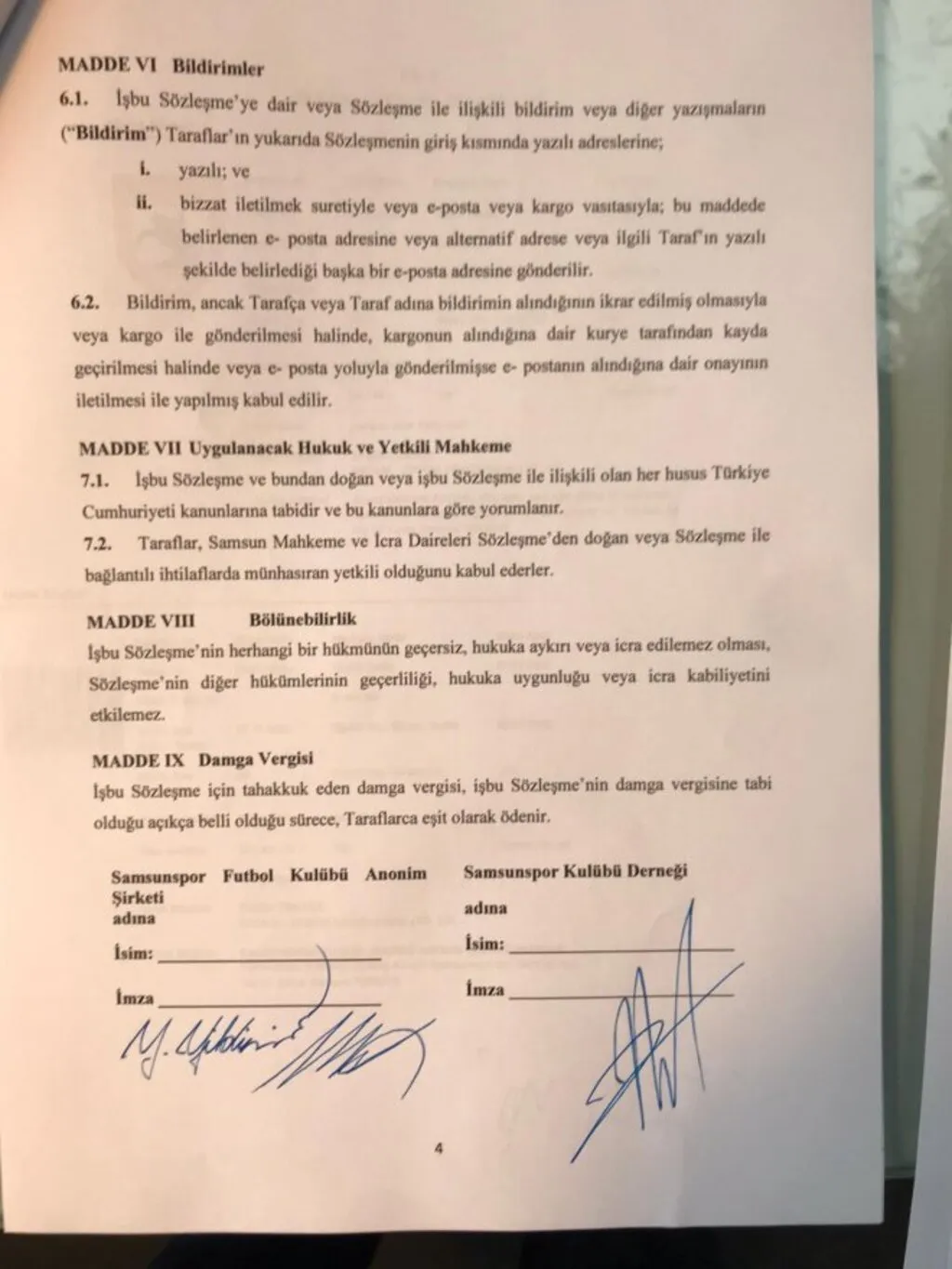 Samsunspor Haber | Protokolde mutabakata varıldı, imzalar atıldı işte o maddeler - Resim 7