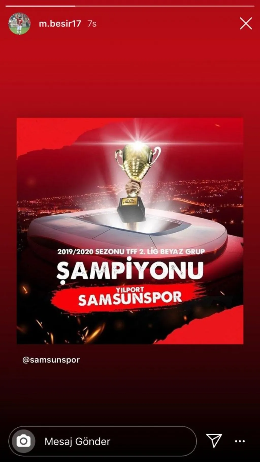 Samsunsporlu futbolcular şampiyonluğu kutladı - Resim 1