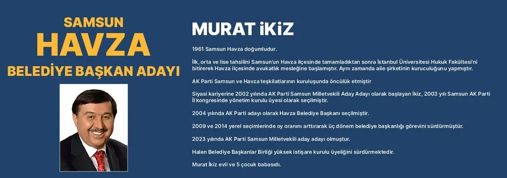İşte AK Parti Samsun İlçe Belediye Başkan Adaylarının Özgeçmişi - Resim 12