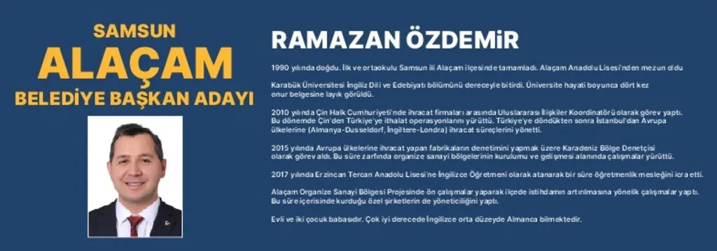 İşte AK Parti Samsun İlçe Belediye Başkan Adaylarının Özgeçmişi - Resim 15