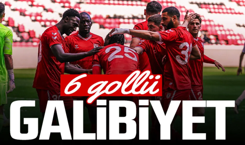 Samsunspor'dan 6 gollü galibiyet - Resim 1