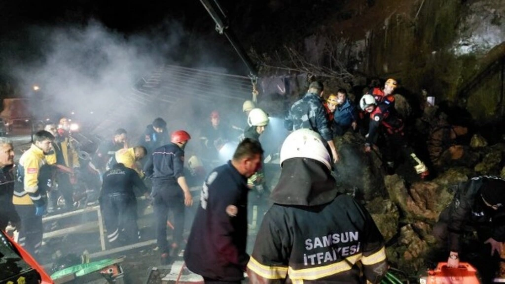 Samsun'daki Heyelan Faciasından Görüntüler - Resim 44