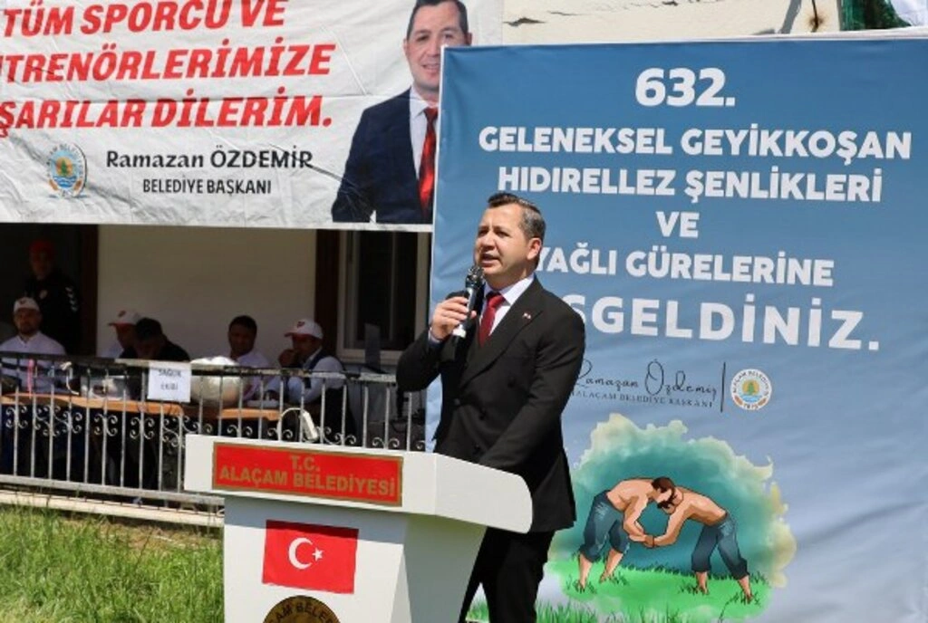 632. Alaçam Geyikkoşan Hıdırellez Şenlikleri ve Yağlı Pehlivan Güreşleri'nden Kareler... - Resim 25