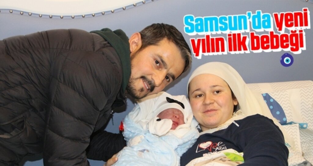 Samsun’da Yeni Yılın İlk Bebeği