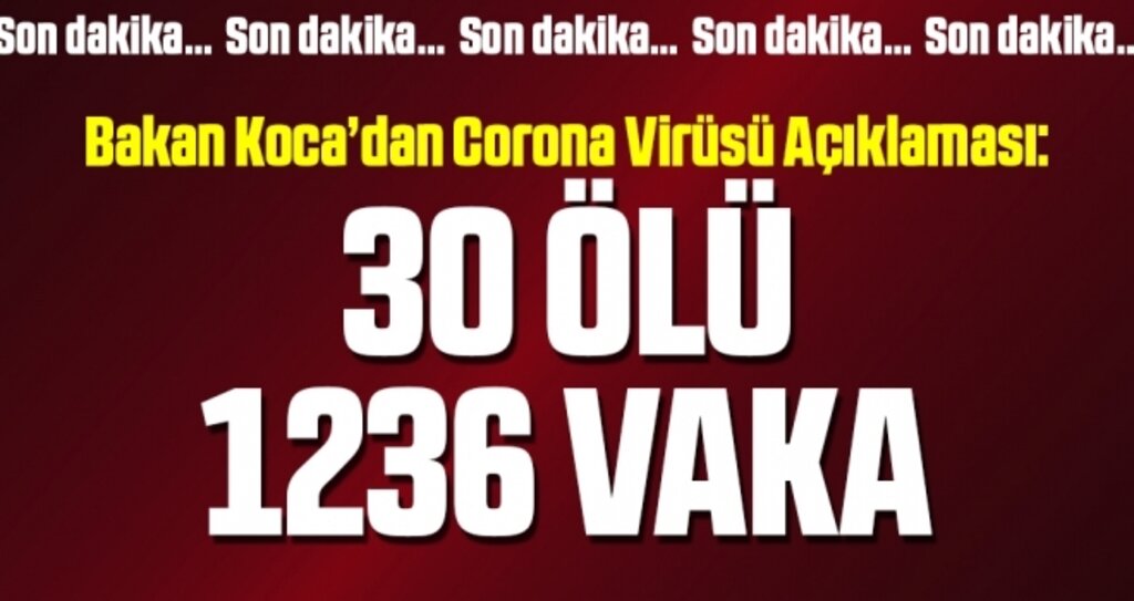 Son dakika… Bakan Koca’dan Corona Virüsü Açıklaması: 9 Yeni Vefat, 289 Yeni Vaka