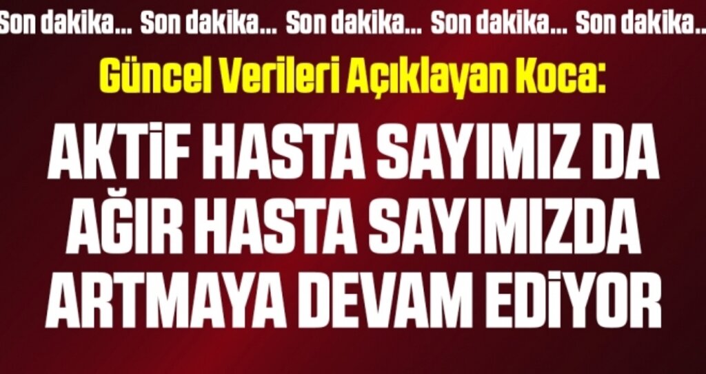 Güncel corona virüsü verileri açıklandı! İşte 15 Eylül tablosu…