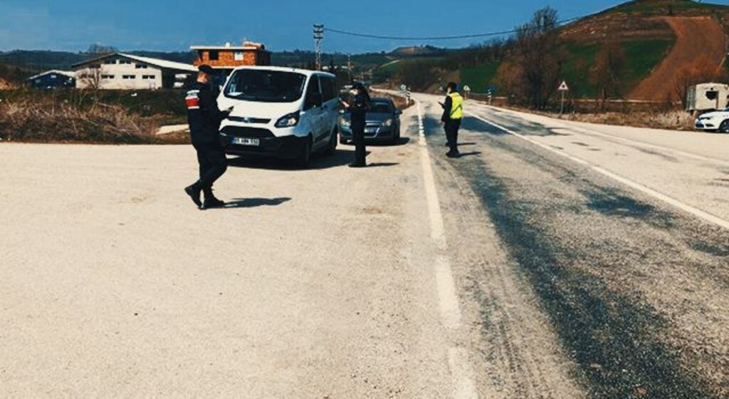Havza’da jandarmadan sıkı korona denetimi