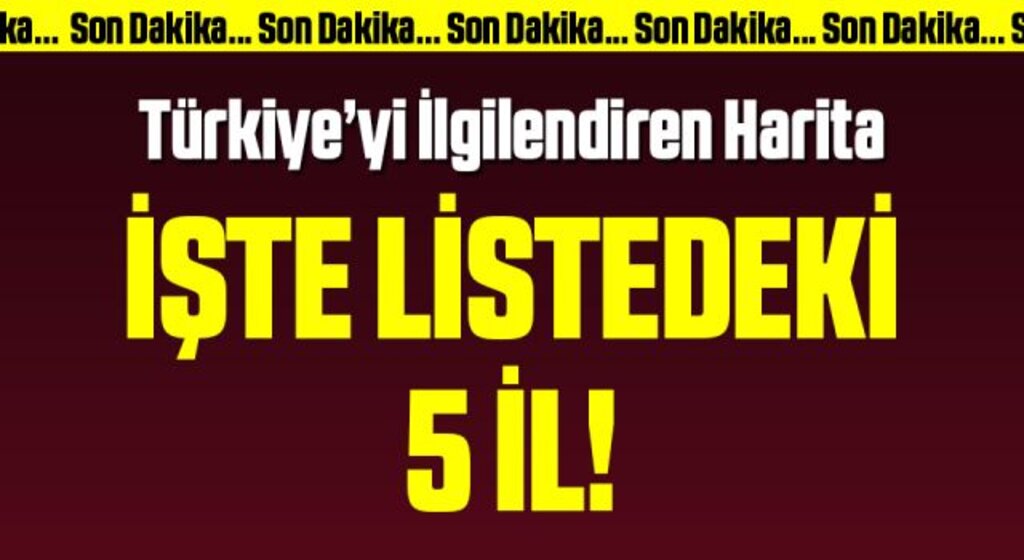 Son Dakika: Sağlık Bakanı Koca haftalık vaka haritasını paylaştı
