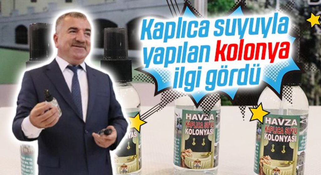 Kaplıca suyuyla yapılan kolonya ilgi gördü