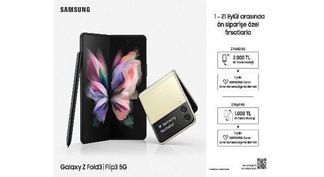 Merakla beklenen yeni katlanabilir Galaxy Z Fold3 ve Z Flip3 için ön satışlar başladı!