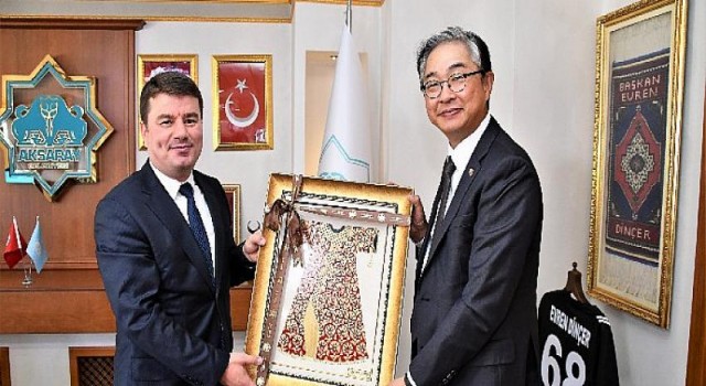 Güney Kore Cumhuriyeti Ankara Büyükelçisi Won Ik Lee, Başkan Dinçer’i ziyaret etti