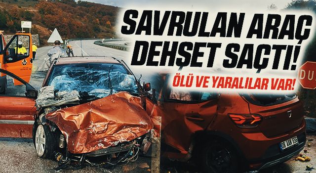 Samsun'da Savrulan araç dehşet saçtı