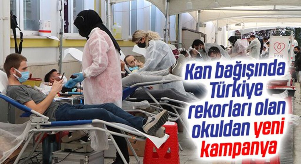 Kan bağışında Türkiye rekorları olan okuldan yeni kampanya