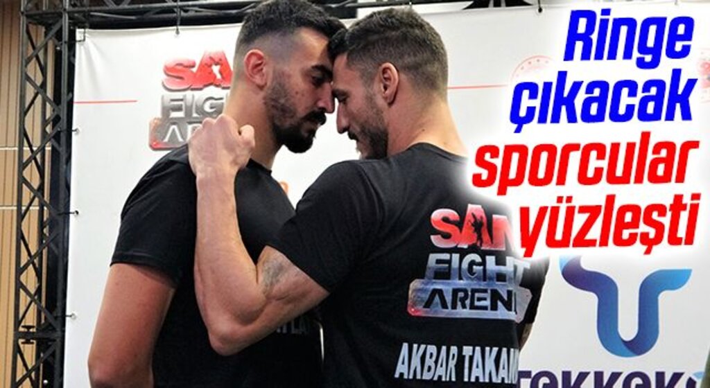 Ringe çıkacak sporcular yüzleşti