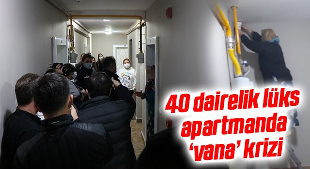 Samsun'da 40 dairelik lüks apartmanda ’vana’ krizi