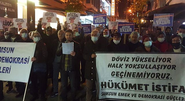 Samsun'da Hükümete istifa çağrısı 