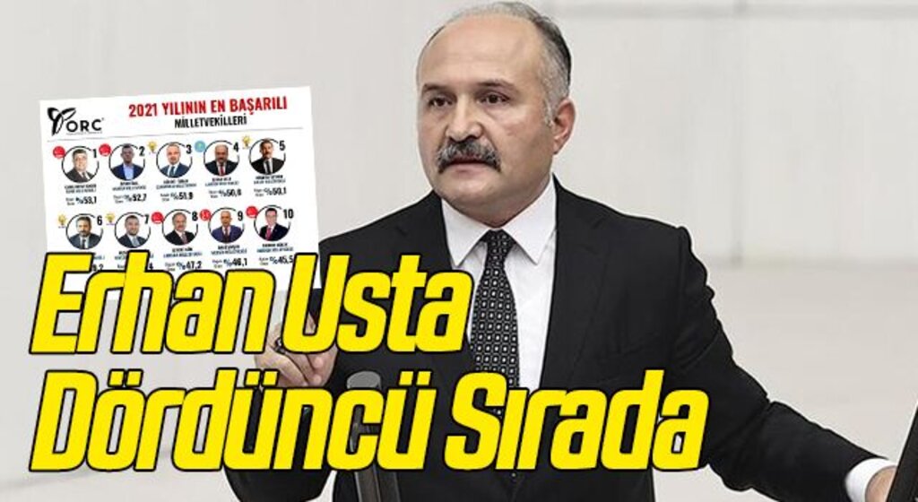 İYİ Parti Grup Başkanvekili Erhan Usta Dördüncü Sırada