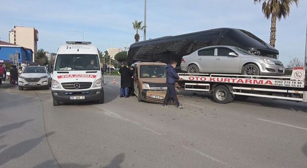 Samsun'da trafik kazası: 2 yaralı