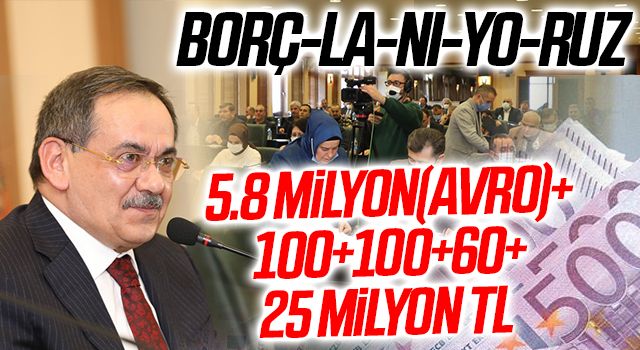 Samsun Büyükşehir Belediyesi Borçlanıyor 5.8 Milyon Avro + 100 + 100 + 60 + 25 Milyon Tl