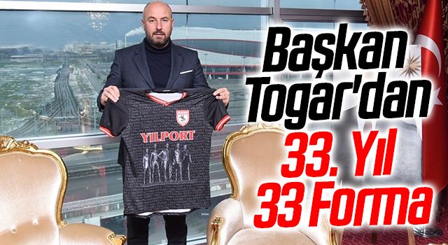 Tekkeköy Belediye Başkanı Hasan Togar'dan 33. Yıla 33 Forma