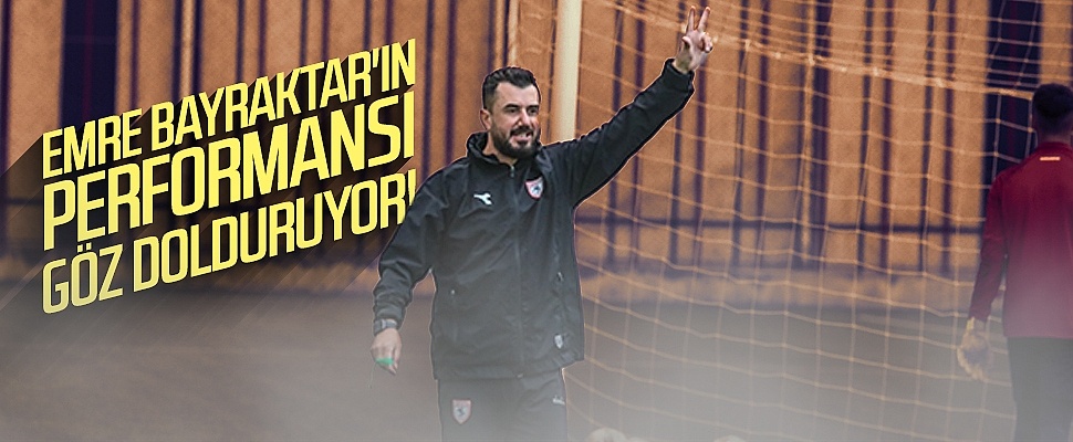 Samsunspor'da Emre Bayraktar'ın performansı göz dolduruyor!