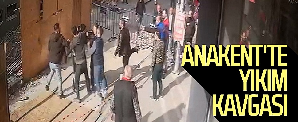 Samsun'da Anakent İş Merkezi'nde yıkım kavgası